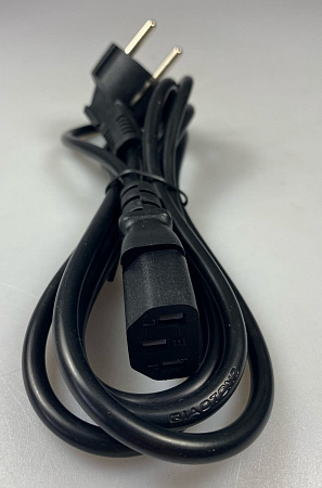 Кабель питания D03+C13 "Netko" 0.5mm2 1,8 м (евровилка-штекер IEC C13)