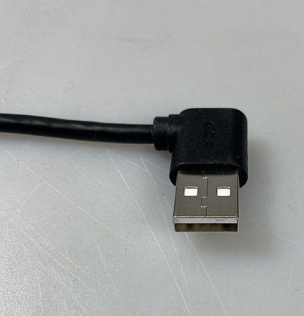 Кабель GCR-AUM5AM-BB2S-0.2m (usb угловой)