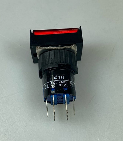Кнопка с подсветкой AR-SD16-22CFD красная 24В