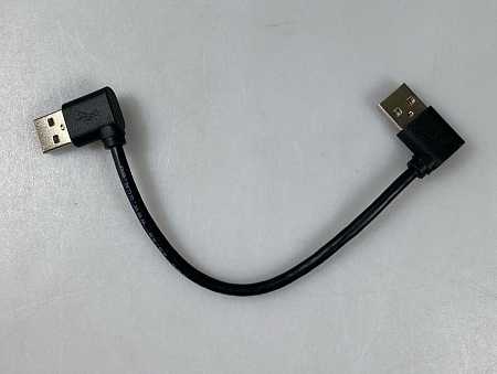 Кабель GCR-AUM5AM-BB2S-0.2m (usb угловой)