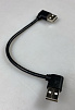 Кабель GCR-AUM5AM-BB2S-0.2m (usb угловой)