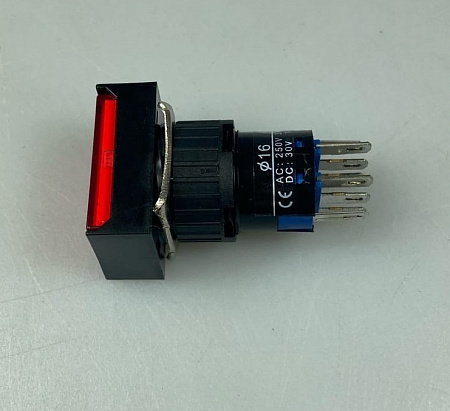 Кнопка с подсветкой AR-SD16-22CFD красная 24В