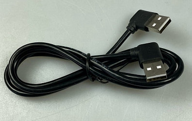 Кабель USB 2,0 AM угловой/AM угловой 28/28 AWG, 1м (GCR-AUM5AM-BB2S-1.0m) "Greenconnect"