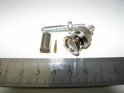 Разъем BNC-C62P обжим. на RG-58/62 (штырь)