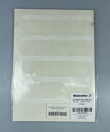 Маркировка LM WriteOn 23x55 WS, 1695721044 Weidmuller