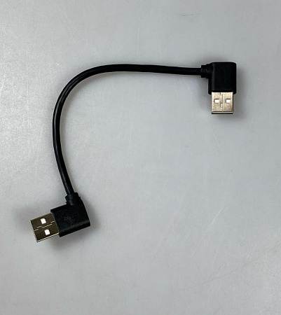 Кабель GCR-AUM5AM-BB2S-0.2m (usb угловой)